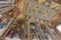 Interior of Piccolomini Library in Siena Cathedral Duomo di Sie Royalty Free Stock Photo